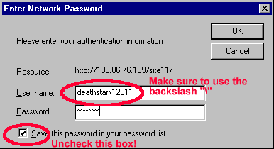 Network Password Dialog